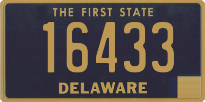 DE license plate 16433