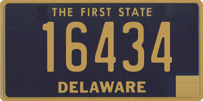 DE license plate 16434