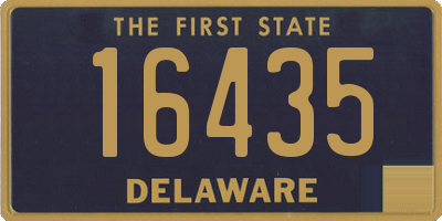 DE license plate 16435