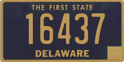 DE license plate 16437