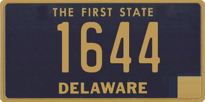 DE license plate 1644