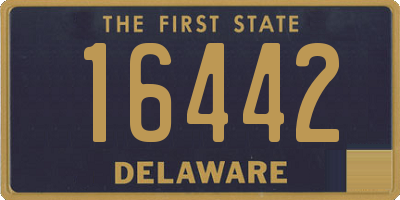 DE license plate 16442