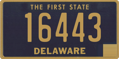 DE license plate 16443