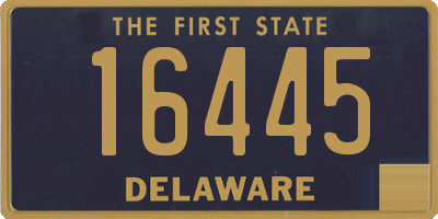 DE license plate 16445