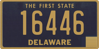 DE license plate 16446