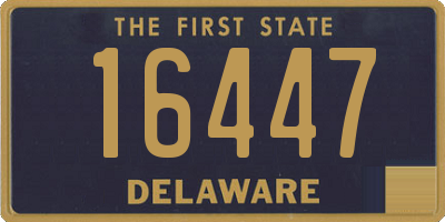 DE license plate 16447