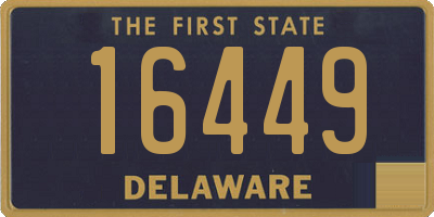 DE license plate 16449