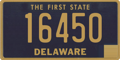 DE license plate 16450