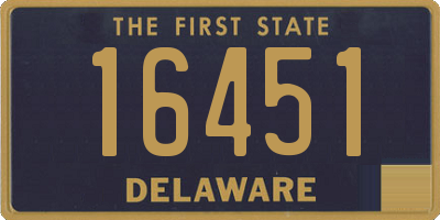 DE license plate 16451