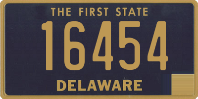 DE license plate 16454