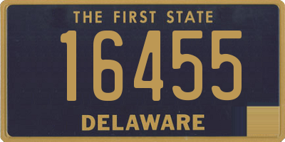 DE license plate 16455