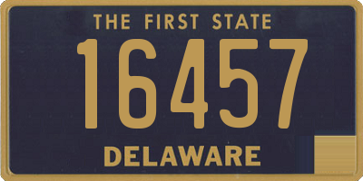 DE license plate 16457