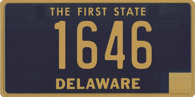 DE license plate 1646