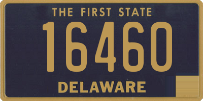 DE license plate 16460