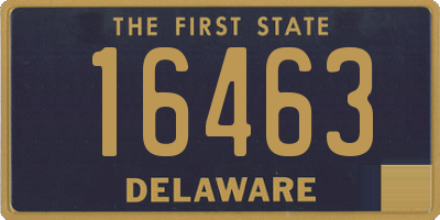 DE license plate 16463