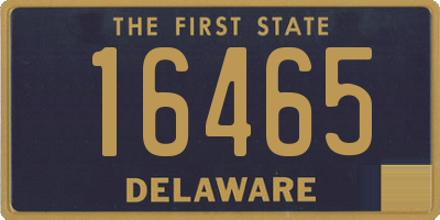 DE license plate 16465