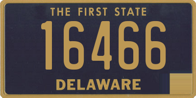 DE license plate 16466