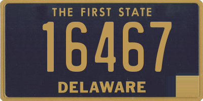 DE license plate 16467