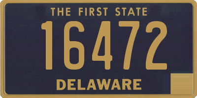 DE license plate 16472