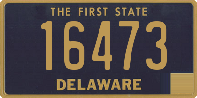 DE license plate 16473