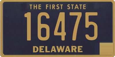 DE license plate 16475