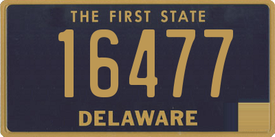 DE license plate 16477