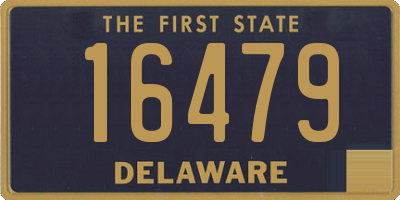 DE license plate 16479