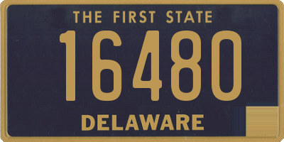 DE license plate 16480