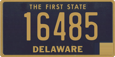 DE license plate 16485