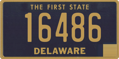 DE license plate 16486