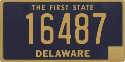 DE license plate 16487