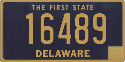 DE license plate 16489
