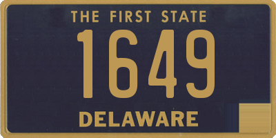 DE license plate 1649