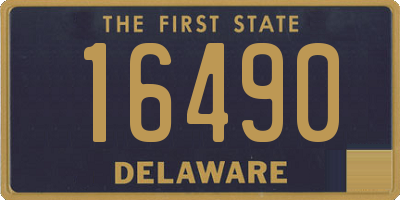 DE license plate 16490