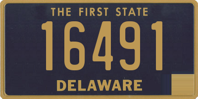 DE license plate 16491