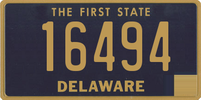 DE license plate 16494