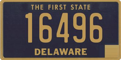 DE license plate 16496