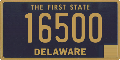 DE license plate 16500