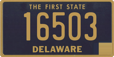 DE license plate 16503