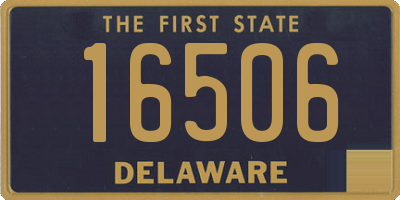 DE license plate 16506