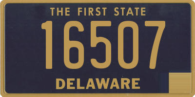 DE license plate 16507