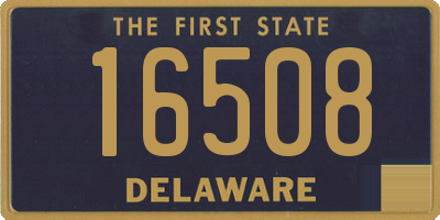 DE license plate 16508