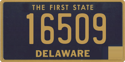 DE license plate 16509