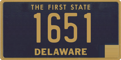 DE license plate 1651