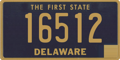 DE license plate 16512