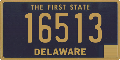 DE license plate 16513