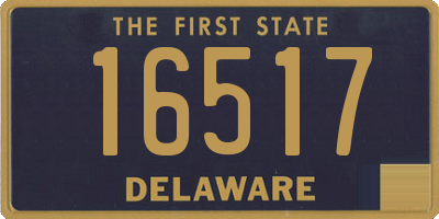 DE license plate 16517