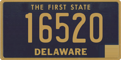 DE license plate 16520