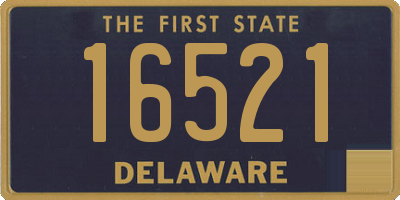 DE license plate 16521