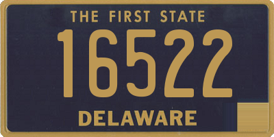 DE license plate 16522